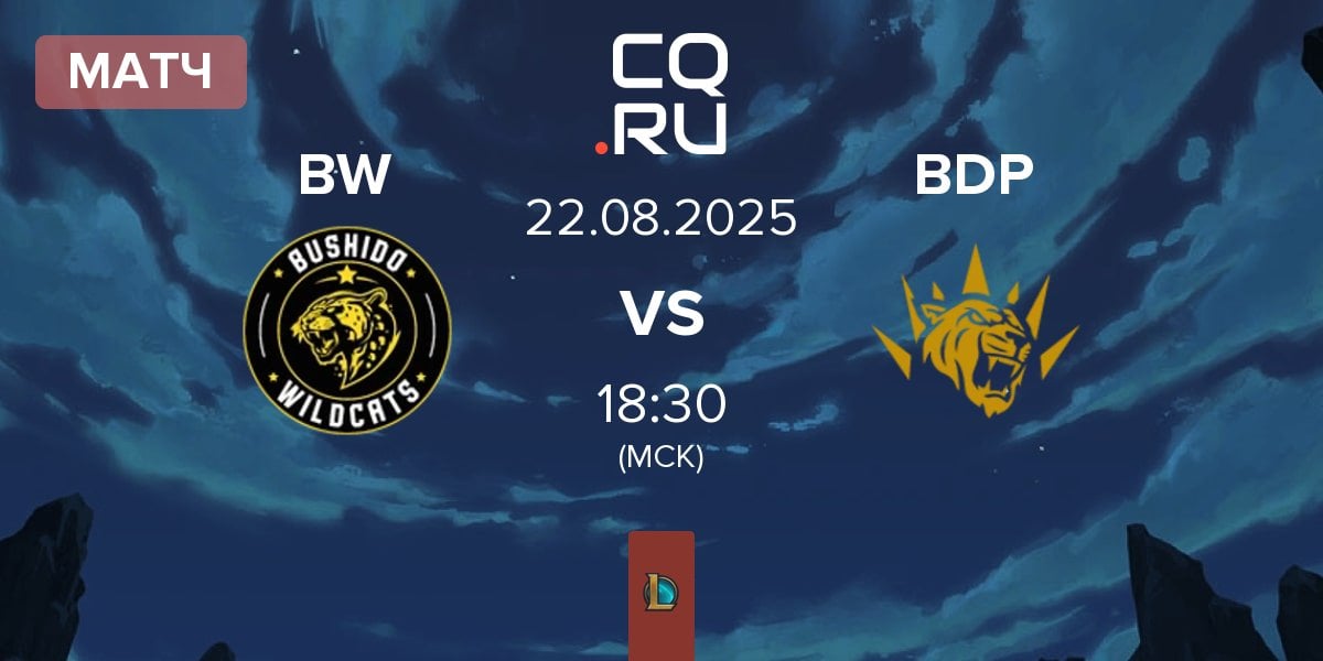 Матч Bushido Wildcats BW vs BBL Dark Passage BDP | 22.08