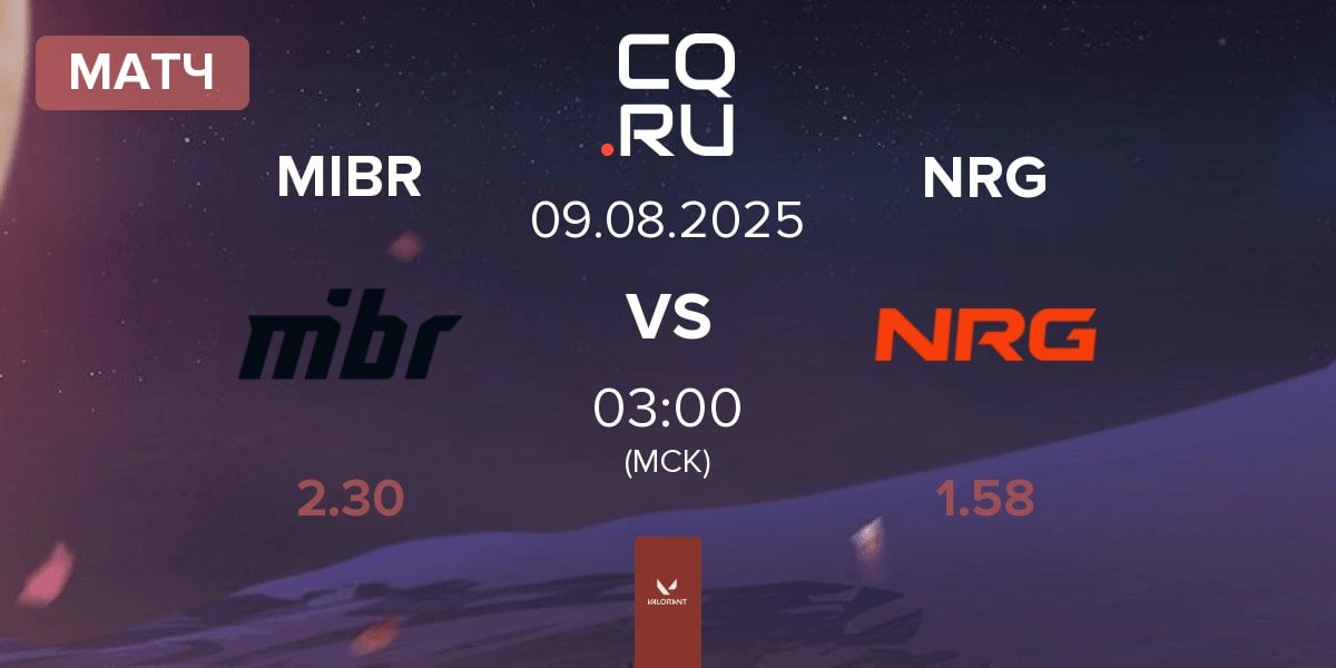 Матч Made in Brazil MIBR vs NRG | 08.08