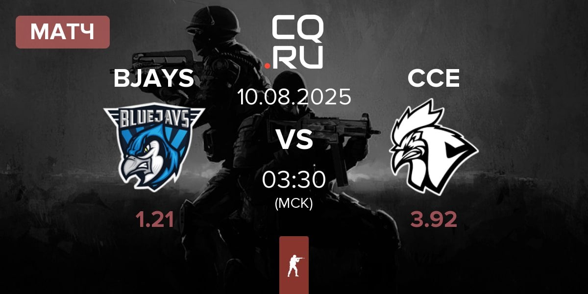 Матч BLUEJAYS BJAYS vs Chicken Coop Esports CCE | 10.08