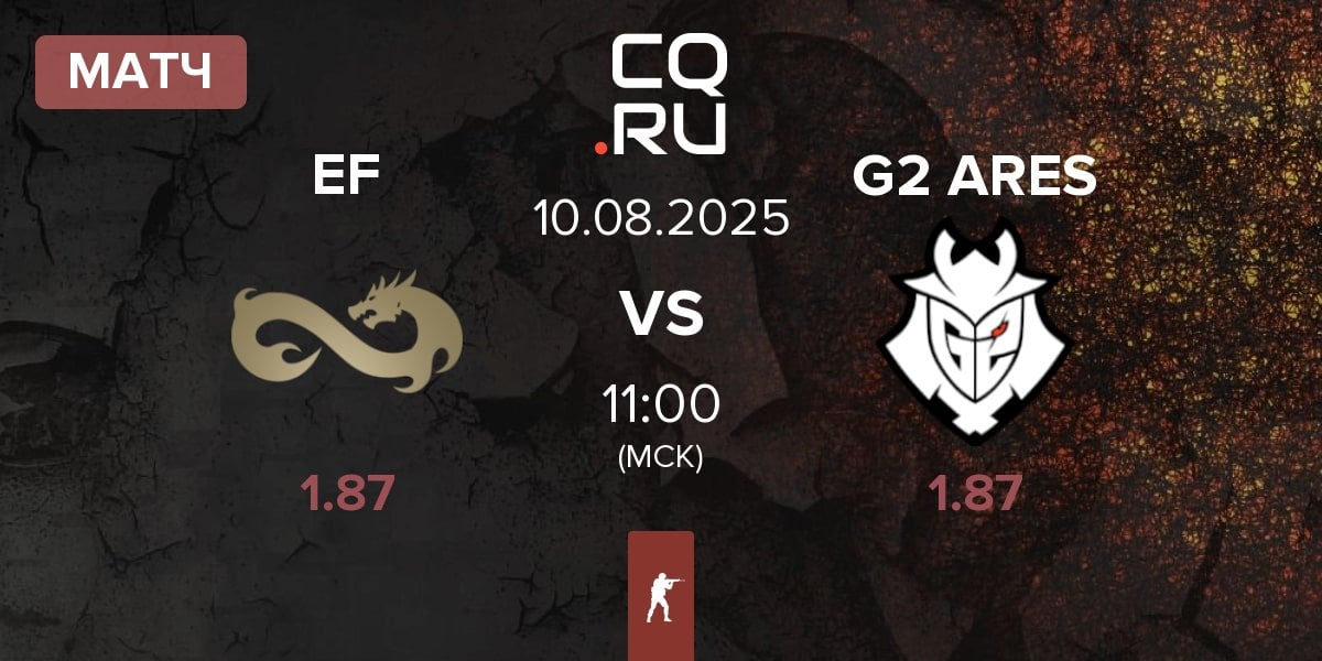 Матч Eternal Fire EF vs G2 Ares G2 ARES | 10.08