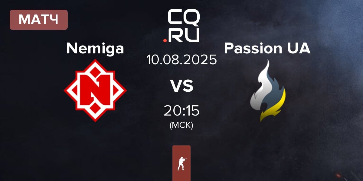 Матч Nemiga Gaming Nemiga vs Passion UA | 10.08