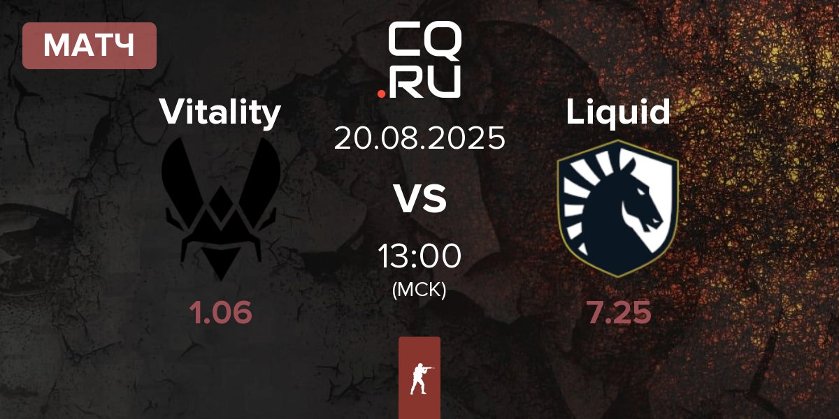 Матч Team Vitality Vitality vs Team Liquid Liquid | 20.08