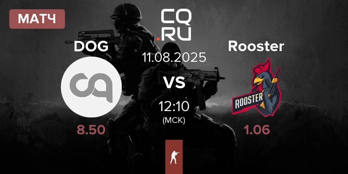 Матч DOG vs Rooster | 11.08