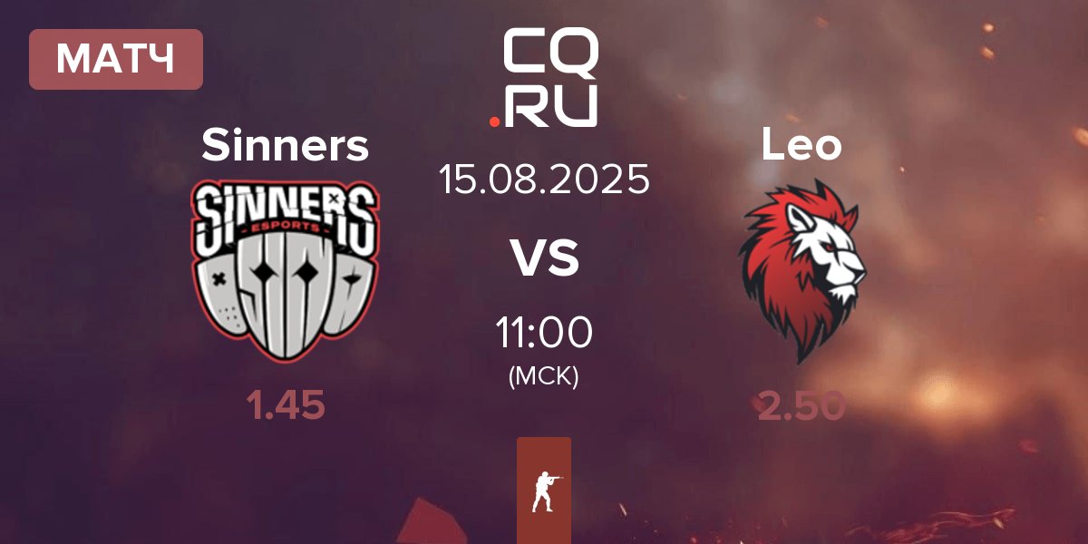 Матч Sinners Esports Sinners vs Leo Team Leo | 15.08