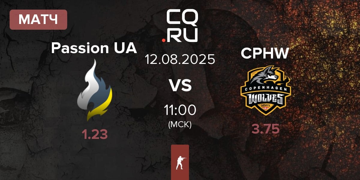 Матч Passion UA vs Copenhagen Wolves CPHW | 12.08
