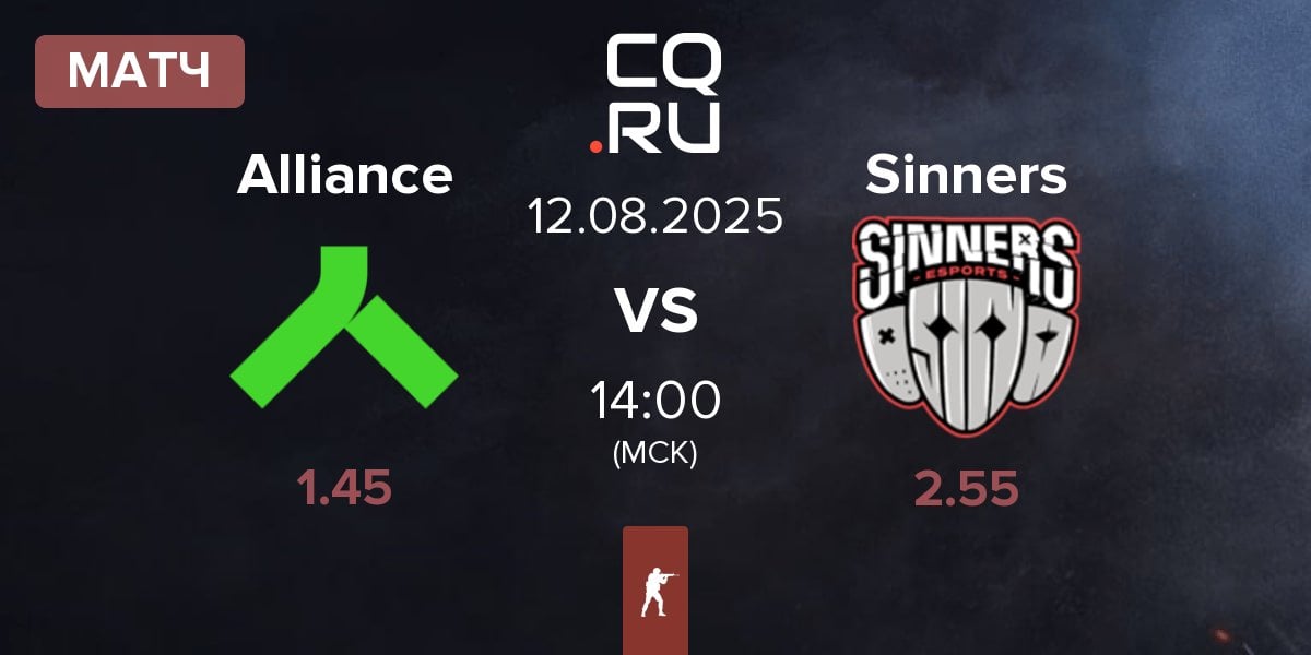 Матч Alliance vs Sinners Esports Sinners | 12.08