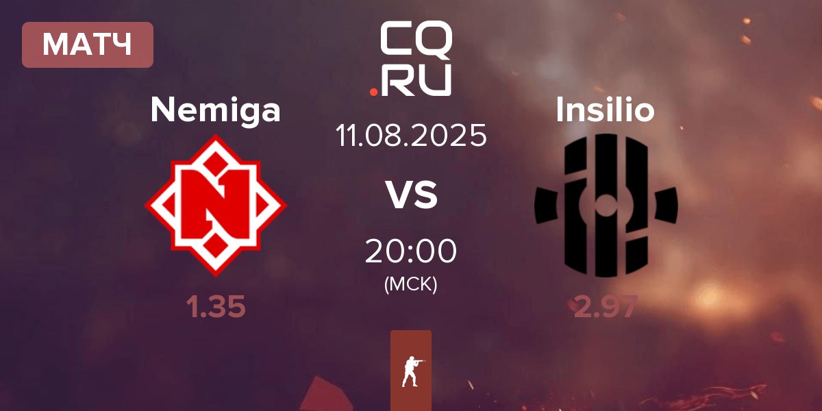 Матч Nemiga Gaming Nemiga vs Insilio | 11.08