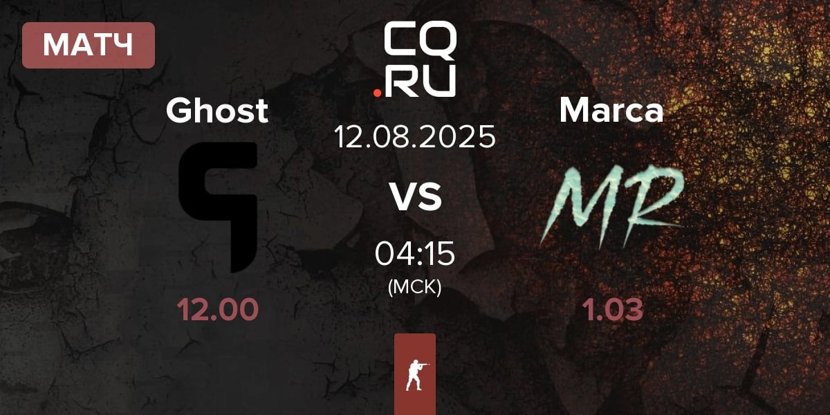 Матч Ghost Gaming Ghost vs Marca Registrada Marca | 12.08