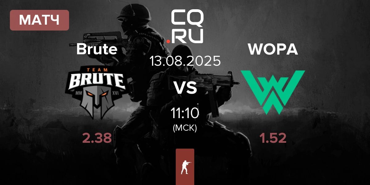 Матч Brute vs WOPA Esport WOPA | 13.08