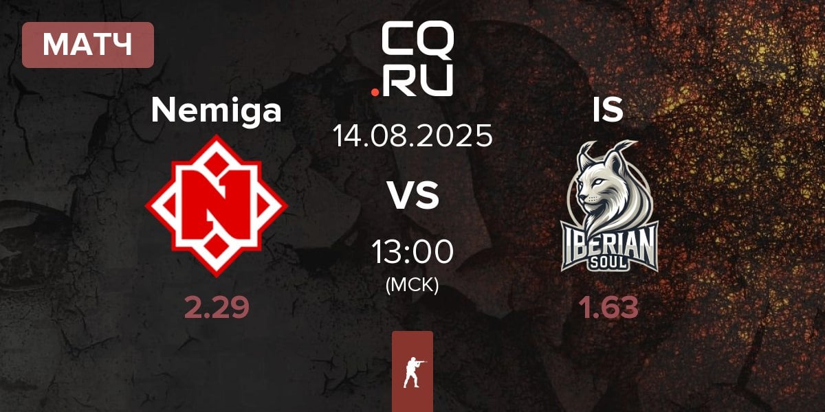 Матч Nemiga Gaming Nemiga vs Iberian Soul IS | 14.08