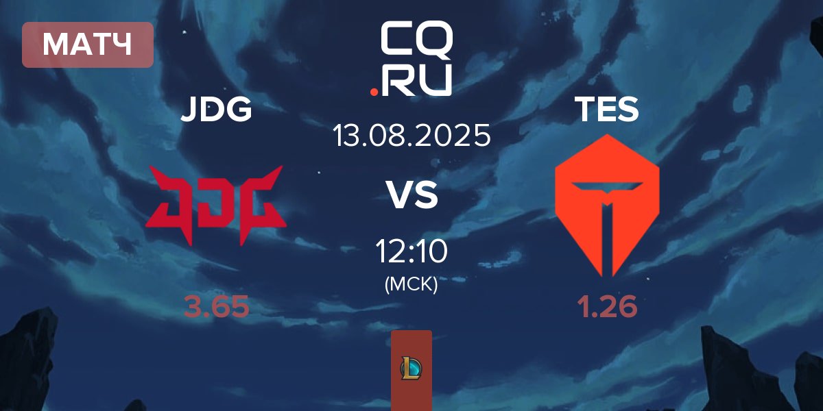 Матч JD Gaming JDG vs TOP Esports TES | 13.08