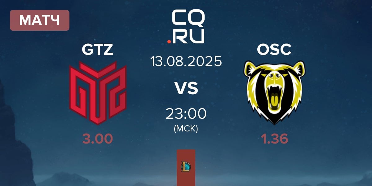Матч GTZ Esports GTZ vs Odivelas Sports Club OSC | 13.08