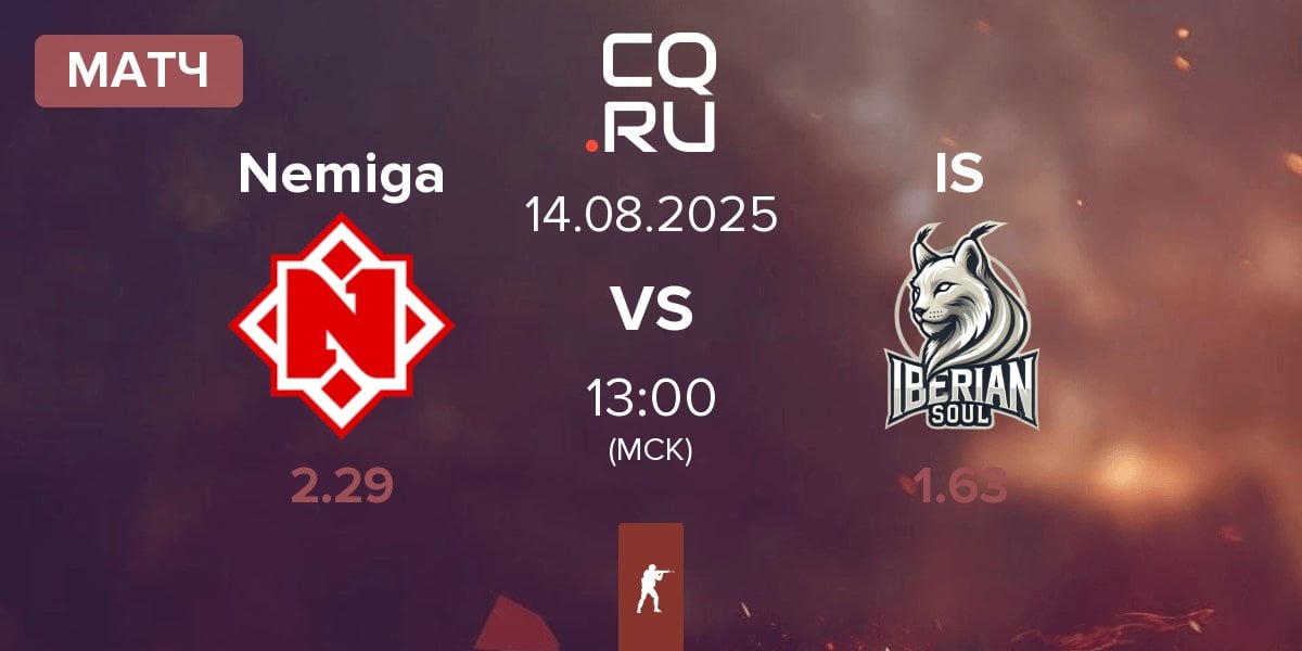 Матч Nemiga Gaming Nemiga vs Iberian Soul IS | 14.08