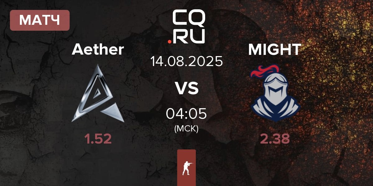 Матч Team Aether Aether vs MIGHT | 14.08