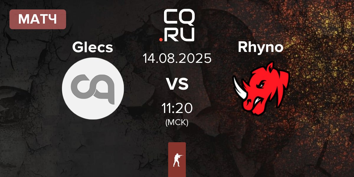 Матч The Glecs Glecs vs Rhyno Esports Rhyno | 14.08