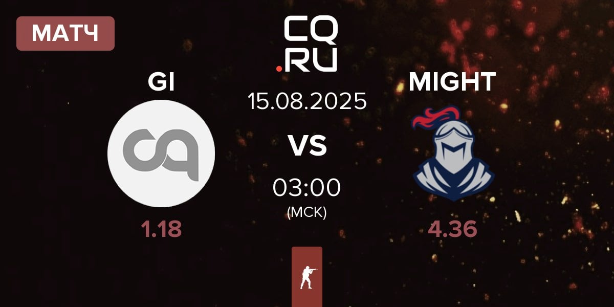 Матч Getting Info GI vs MIGHT | 15.08