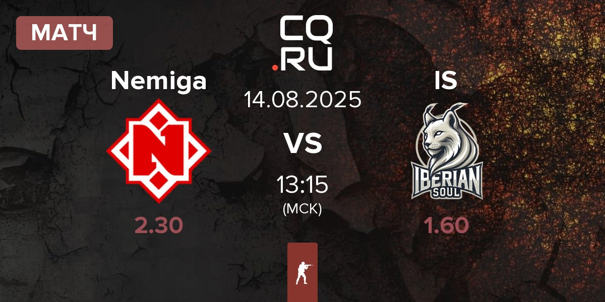Матч Nemiga Gaming Nemiga vs Iberian Soul IS | 14.08