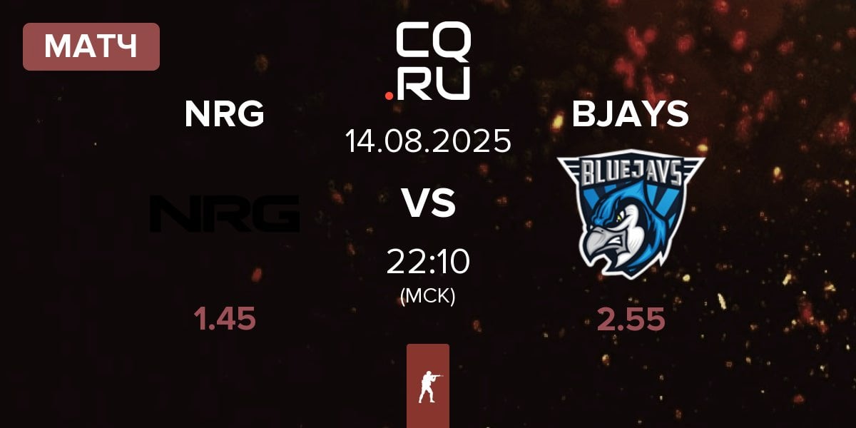 Матч NRG Esports NRG vs BLUEJAYS BJAYS | 14.08