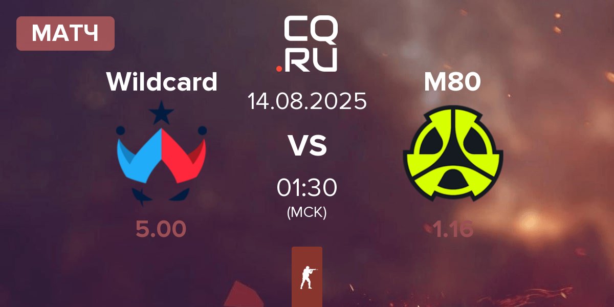 Матч Wildcard Gaming Wildcard vs M80 | 14.08