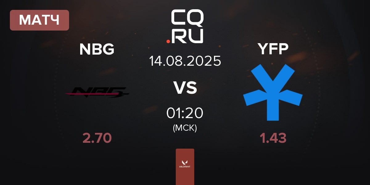 Матч Nightblood Gaming NBG vs YFP Gaming YFP | 14.08