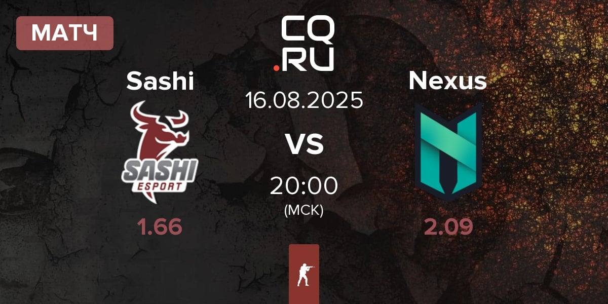Матч Sashi Esport Sashi vs Nexus Gaming Nexus | 16.08