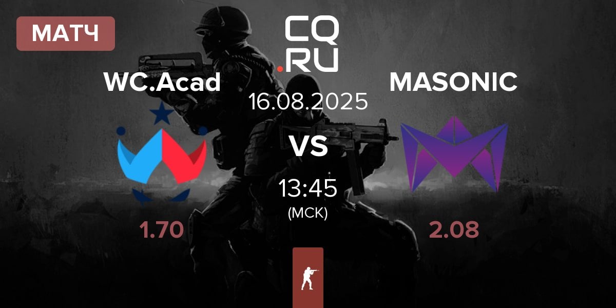 Матч Wildcard Academy WC.Acad vs MASONIC | 16.08