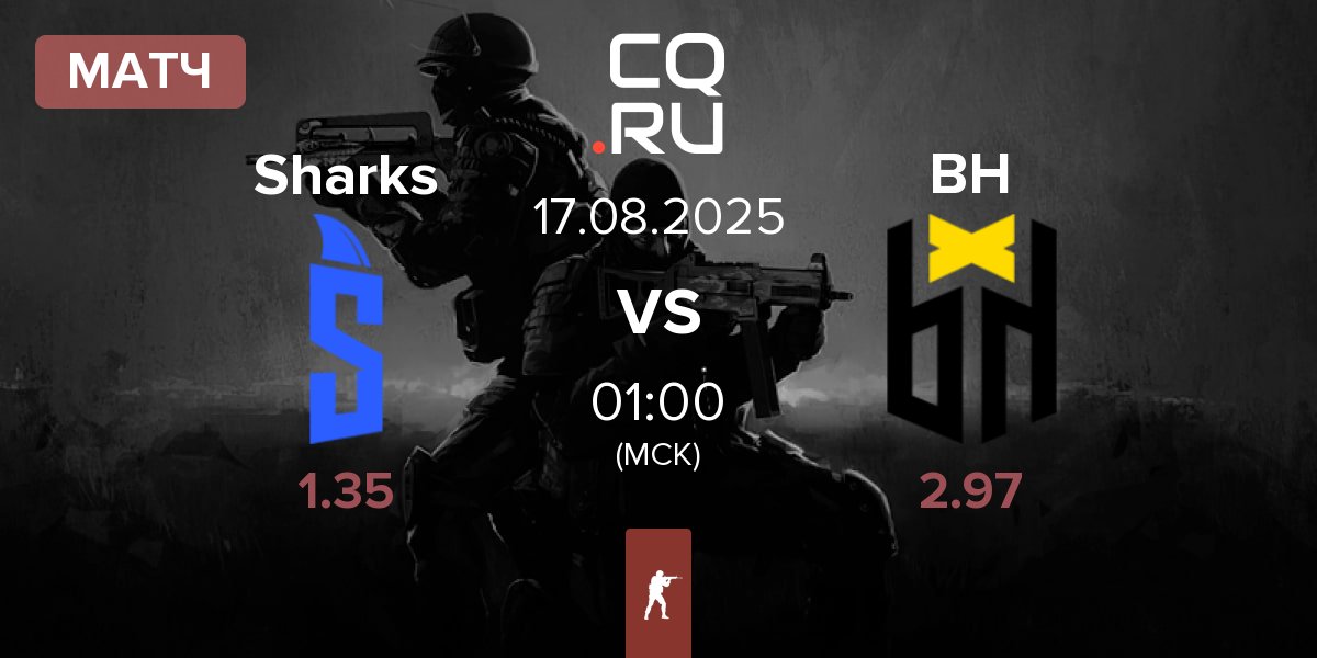 Матч Sharks Esports Sharks vs Bounty Hunters BH | 17.08