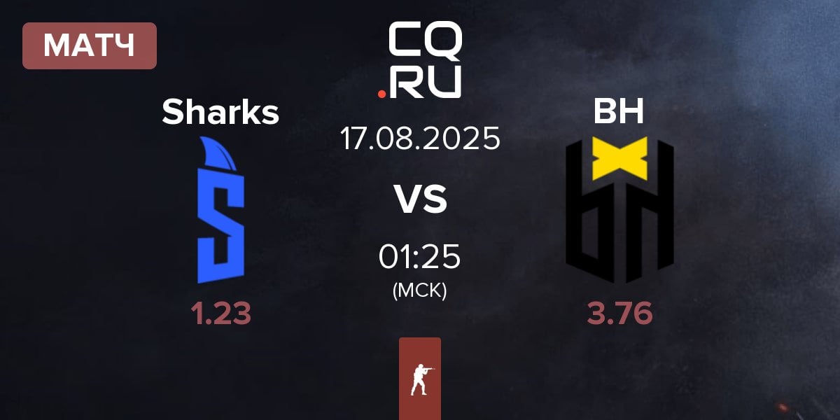 Матч Sharks Esports Sharks vs Bounty Hunters BH | 17.08