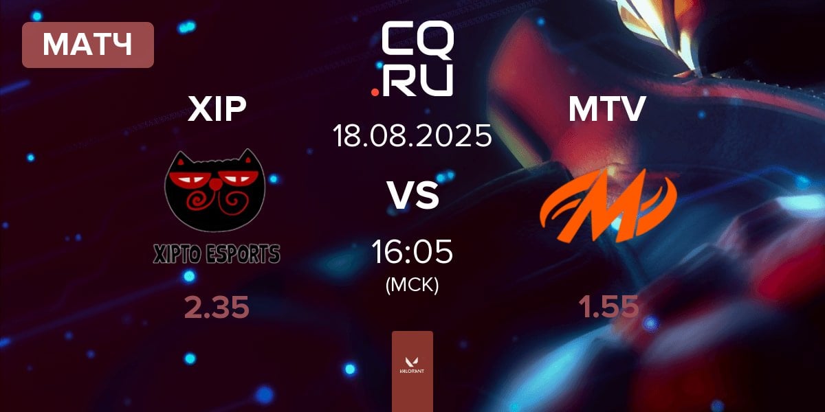 Матч Xipto Esports XIP vs Motiv Esports MTV | 18.08