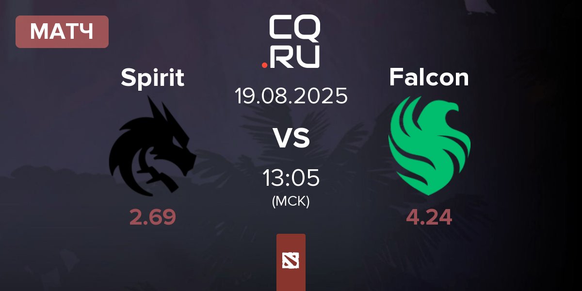 Матч Team Spirit Spirit vs Team Falcons Falcon | 19.08