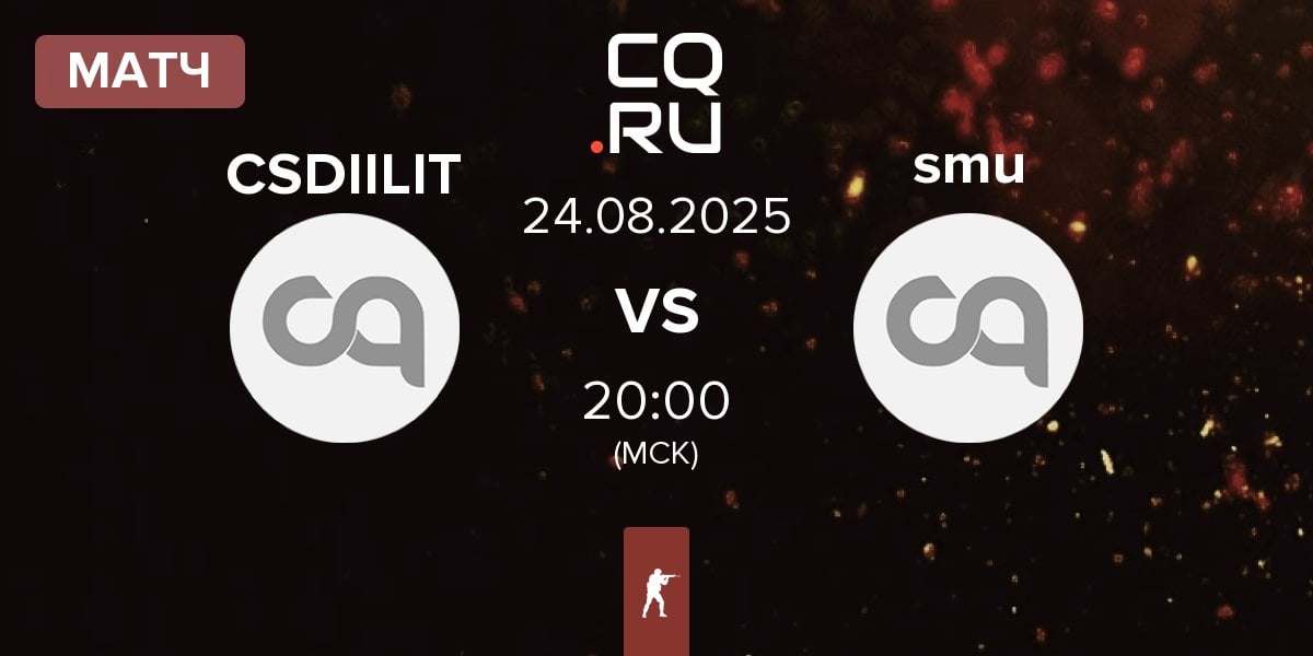 Матч CSDIILIT vs smuuttikusilkki smu | 24.08