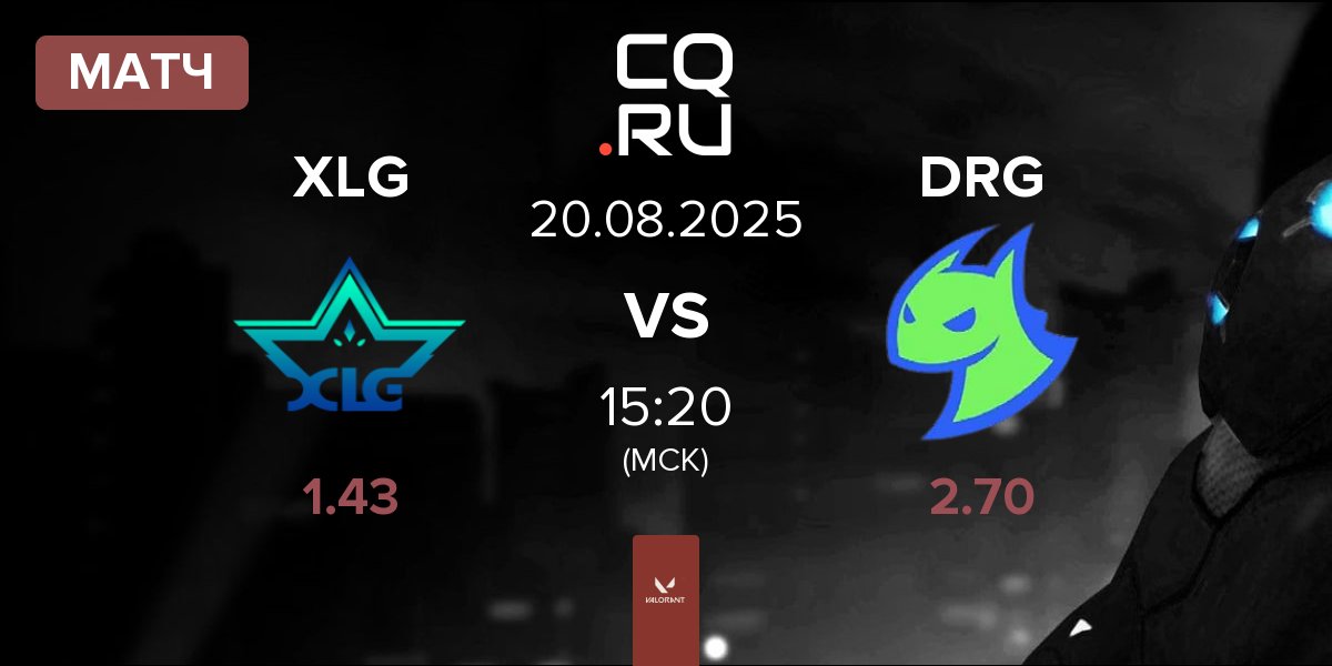 Матч XLG Esports XLG vs Dragon Ranger Gaming DRG | 20.08