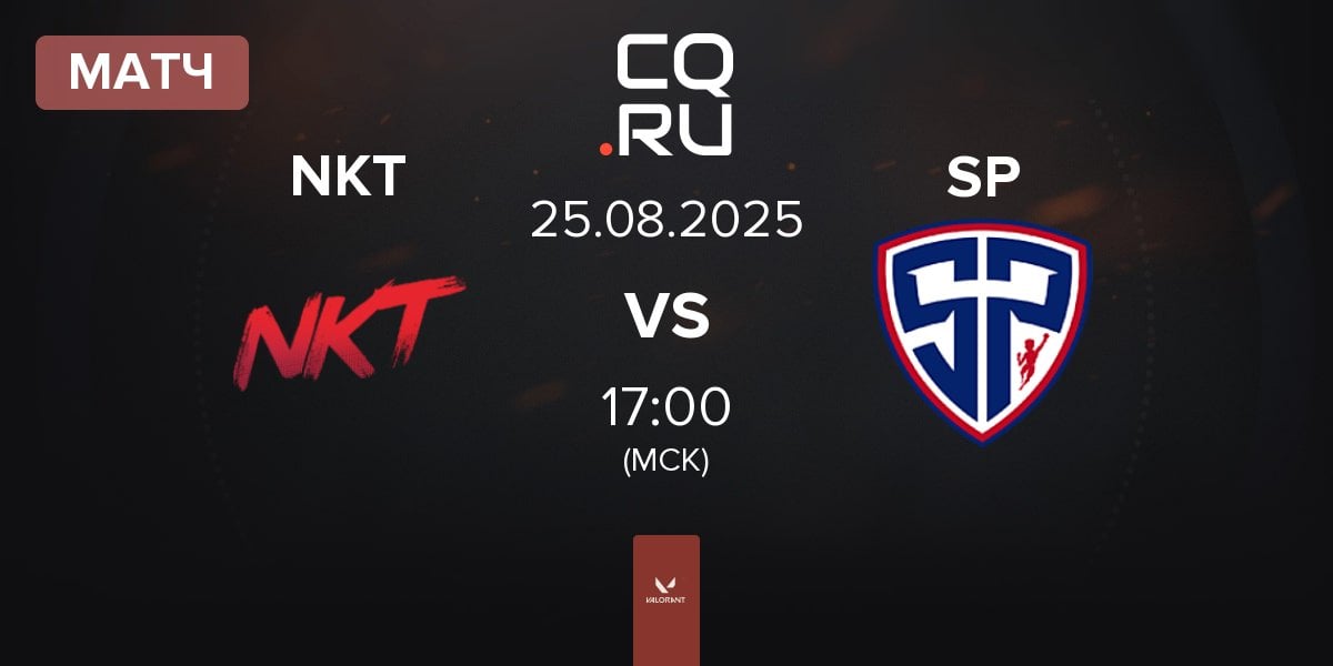 Матч Team NKT NKT vs Sharper Esport SP | 25.08
