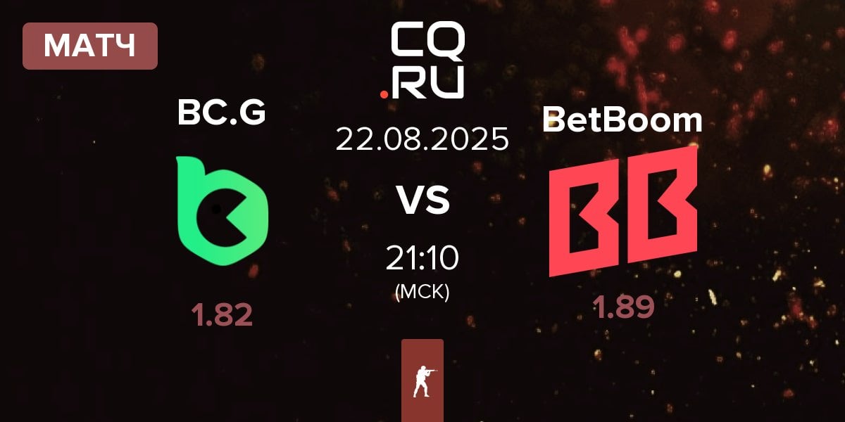 Матч BC.Game Esports BC.G vs BetBoom | 22.08
