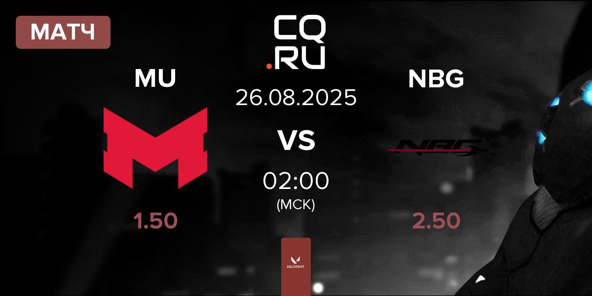 Матч Maryville University MU vs Nightblood Gaming NBG | 26.08
