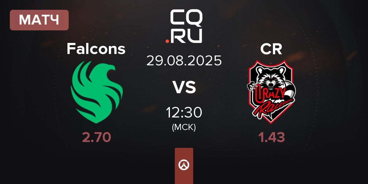Матч Team Falcons Falcons vs Crazy Raccoon CR | 29.08