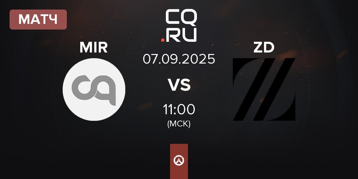 Матч Mir Gaming MIR vs Zeta Division ZD | 07.09