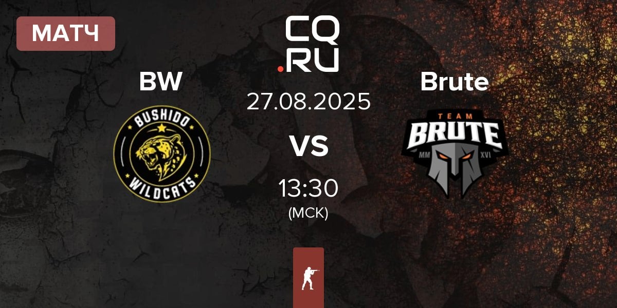 Матч Bushido Wildcats BW vs Brute | 27.08