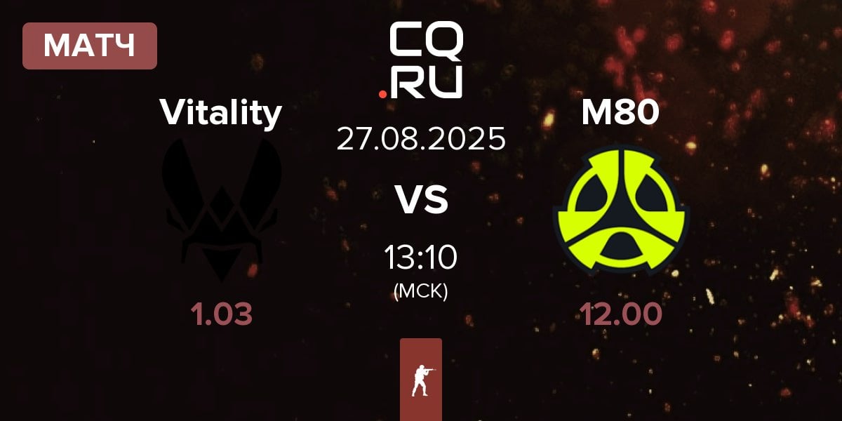 Матч Team Vitality Vitality vs M80 | 27.08
