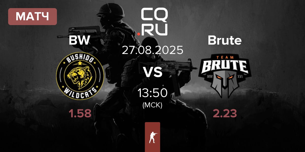 Матч Bushido Wildcats BW vs Brute | 27.08