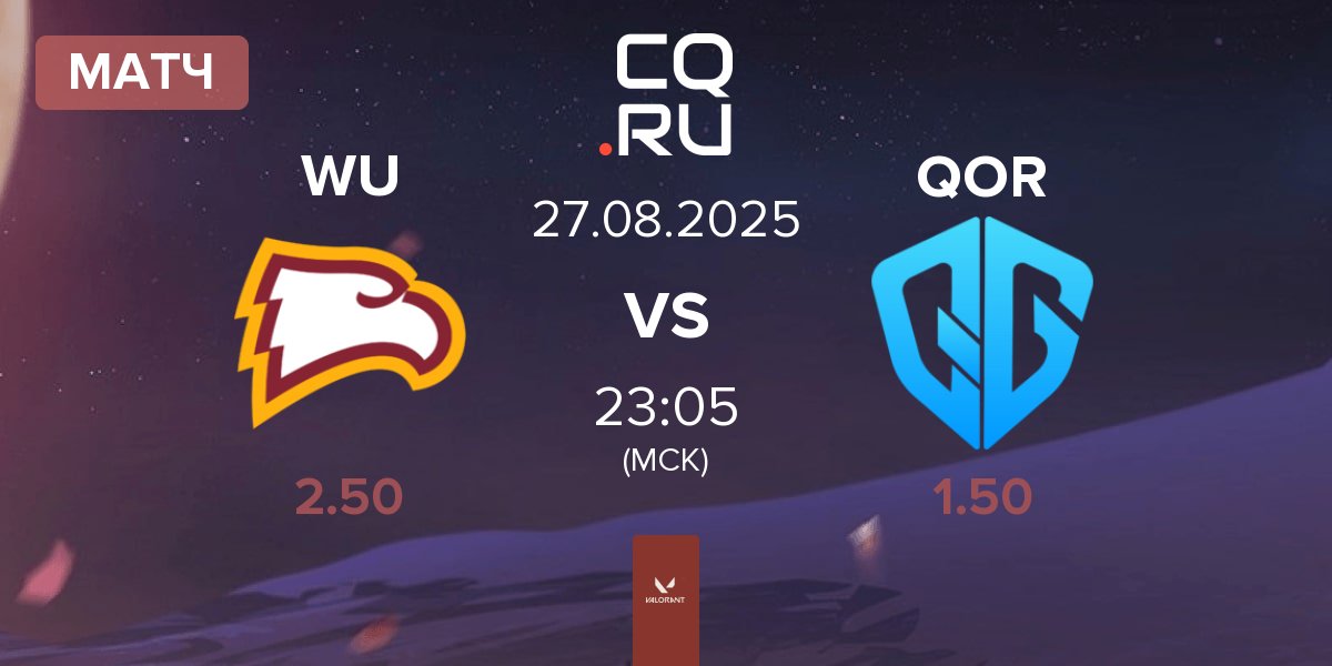 Матч Winthrop University WU vs QoR QOR | 27.08