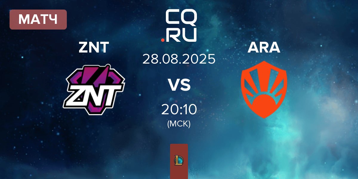 Матч ZennIT ZNT vs Aurora ARA | 28.08