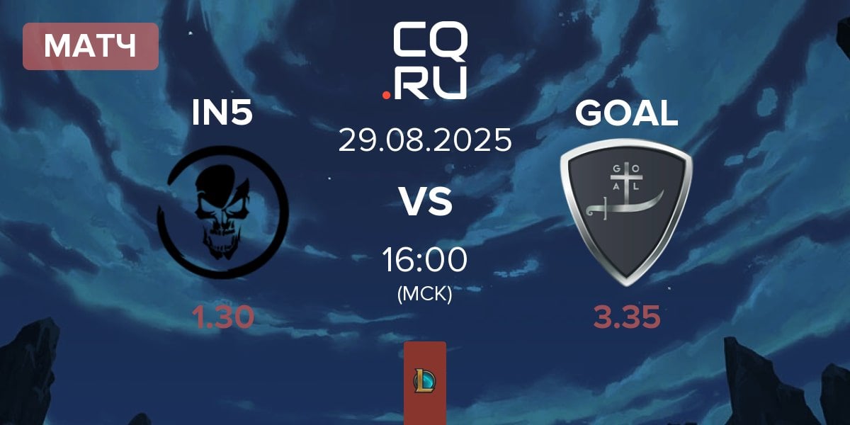 Матч Team Insidious IN5 vs GOAL | 29.08