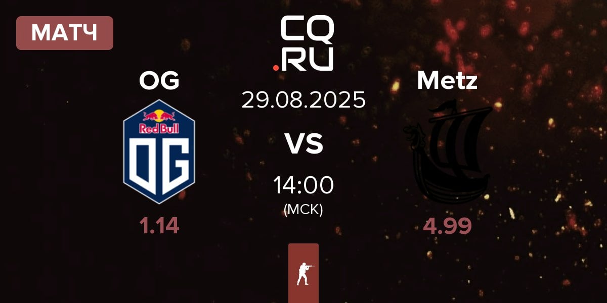 Матч OG Gaming OG vs Metizport Metz | 29.08