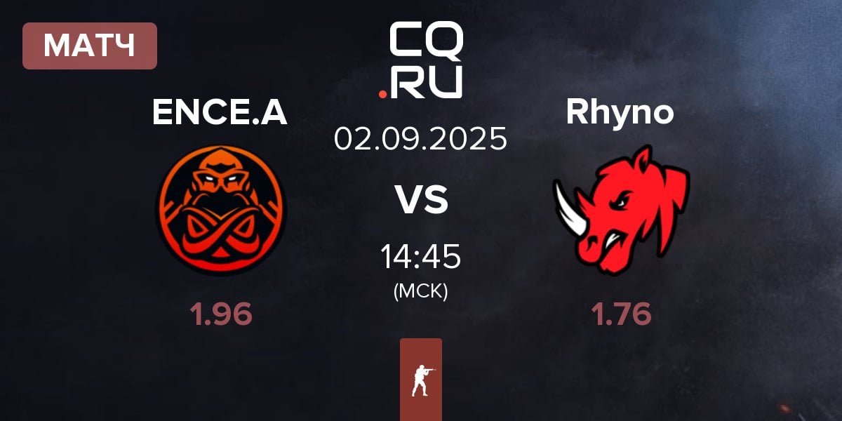 Матч ENCE Academy ENCE.A vs Rhyno Esports Rhyno | 02.09