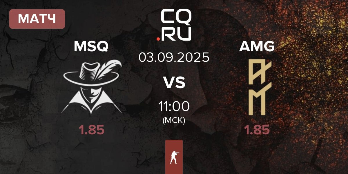 Матч Mousquetaires MSQ vs AM Gaming AMG | 03.09