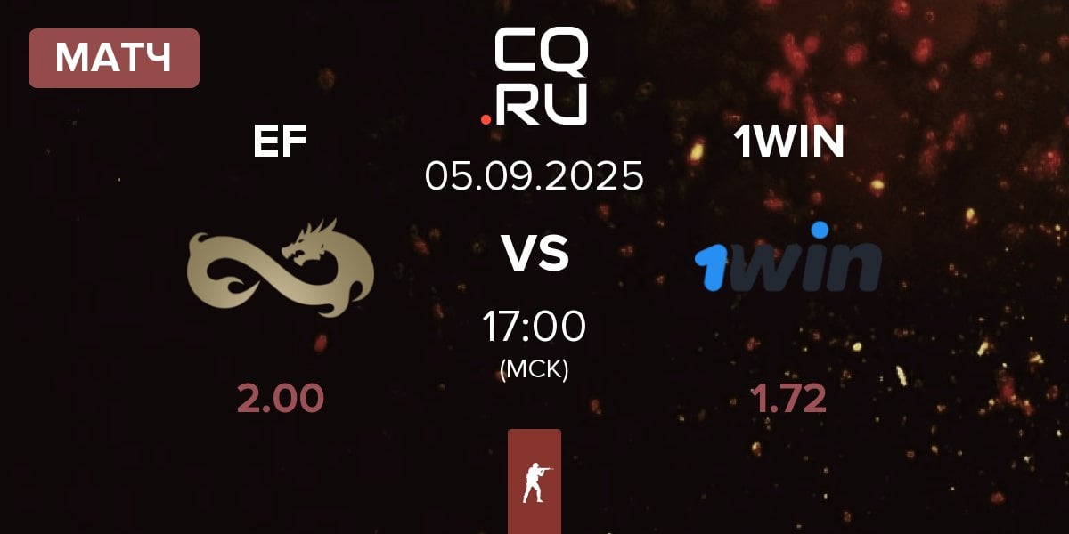 Матч Eternal Fire EF vs 1win Team 1WIN | 05.09