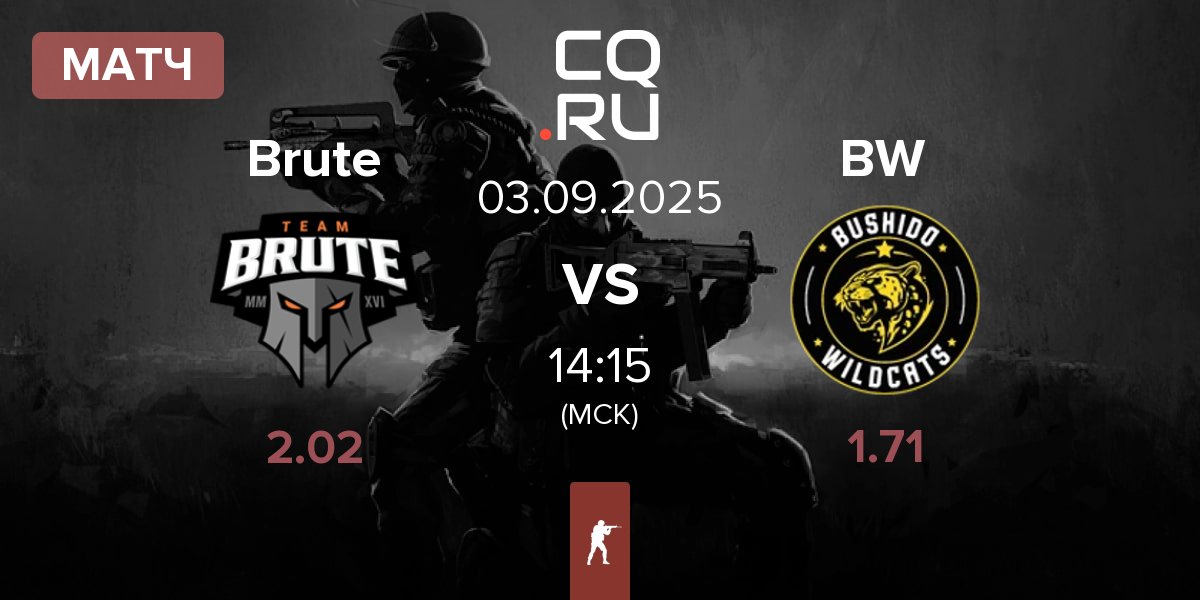 Матч Brute vs Bushido Wildcats BW | 03.09