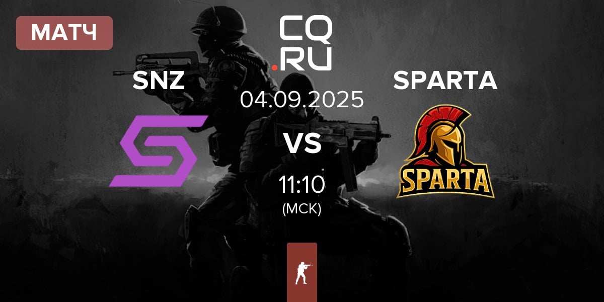 Матч SENZA Esports SNZ vs SPARTA | 04.09