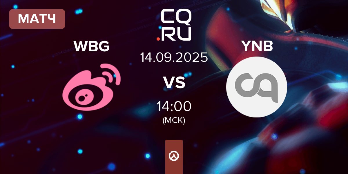 Матч Weibo Gaming WBG vs YNB Esports YNB | 14.09